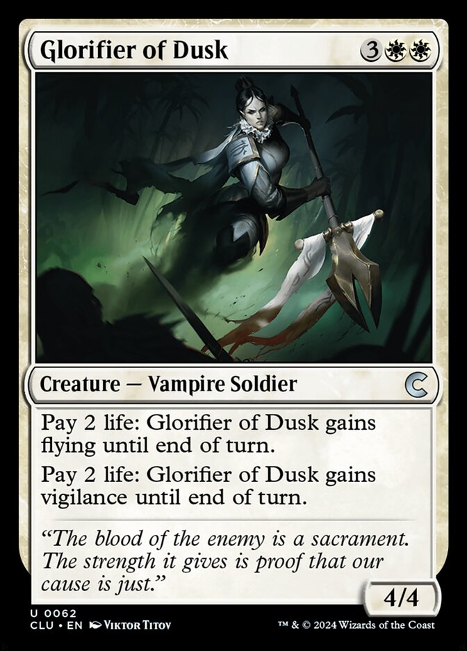 Glorifier of Dusk (62) - Ravnica: Clue Edition (CLU)