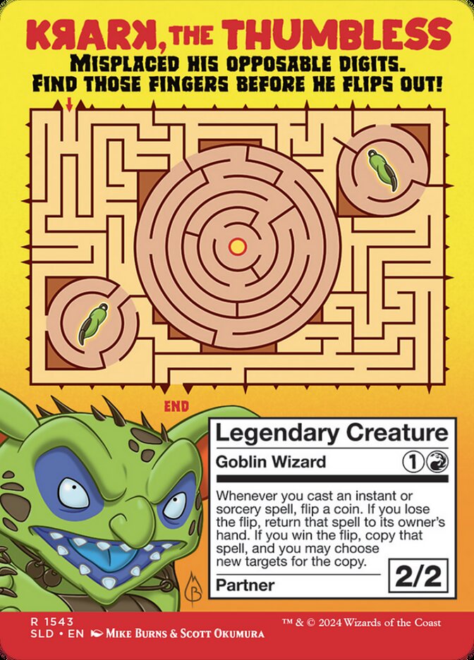 Krark, the Thumbless // Krark, the Thumbless (1543) - Secret Lair Drop (SLD)