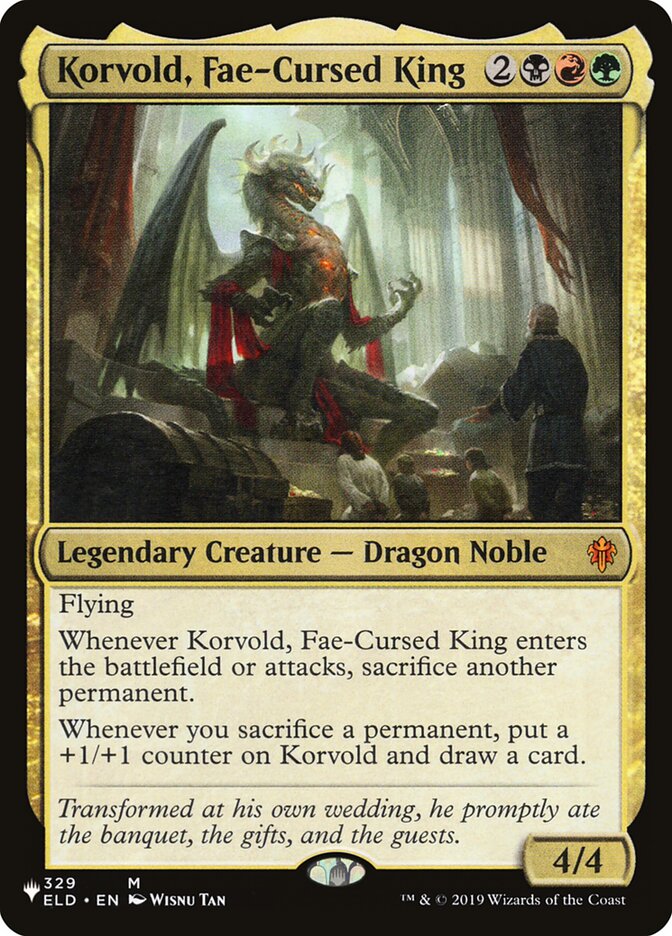 Korvold, Fae-Cursed King (ELD-329) - The List (PLST)