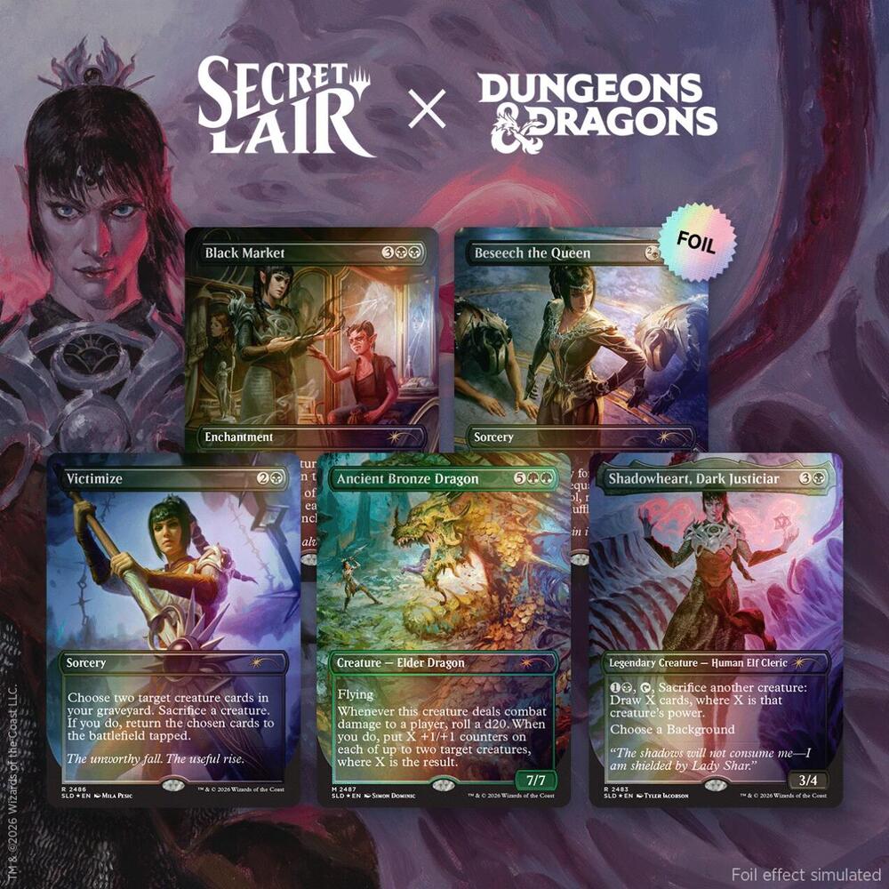 Secret Lair Drop: Secret Lair x Dungeons & Dragons: Shadowheart’s Devotion - Traditional Foil Edition - Secret Lair Drop Series (SLD)