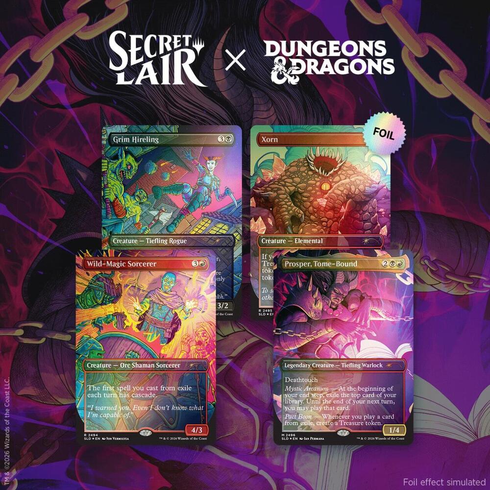 Secret Lair Drop: Secret Lair x Dungeons & Dragons: Shadows Over Baldur’s Gate - Traditional Foil Edition - Secret Lair Drop Series (SLD)