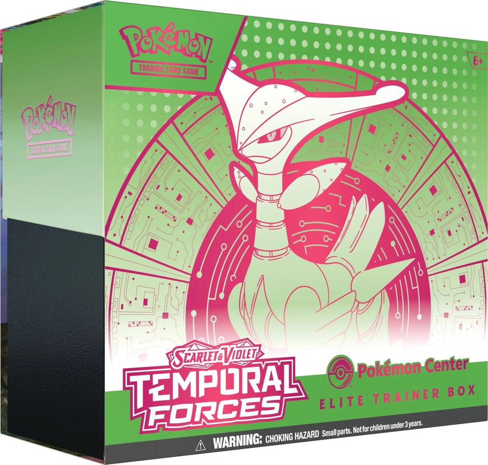 Temporal Forces Pokemon Center Elite Trainer Box (Exclusive) [Iron Leaves] - SV05: Temporal Forces (TEF)