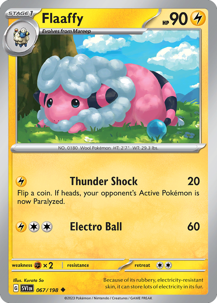 Flaaffy (67/198) - [Reverse Holo] Scarlet & Violet (SVI)