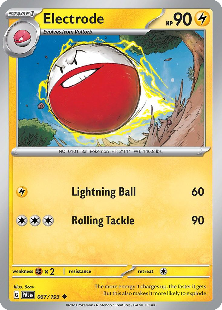 Electrode (67/193) - [Reverse Holo] Paldea Evolved (PAL)