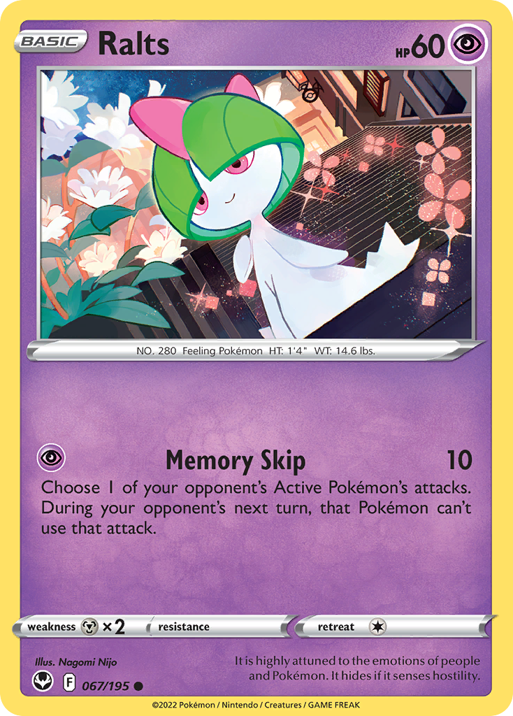 Ralts (67/195) - [Reverse Holo] Silver Tempest (SIT)