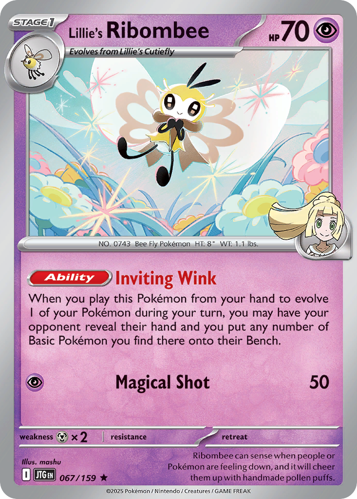 Lillie's Ribombee (67/159) - [Holo Foil] Journey Together (JTG)
