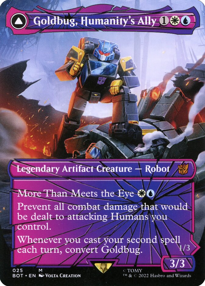 Goldbug, Humanity's Ally // Goldbug, Scrappy Scout (25) - Transformers (BOT)