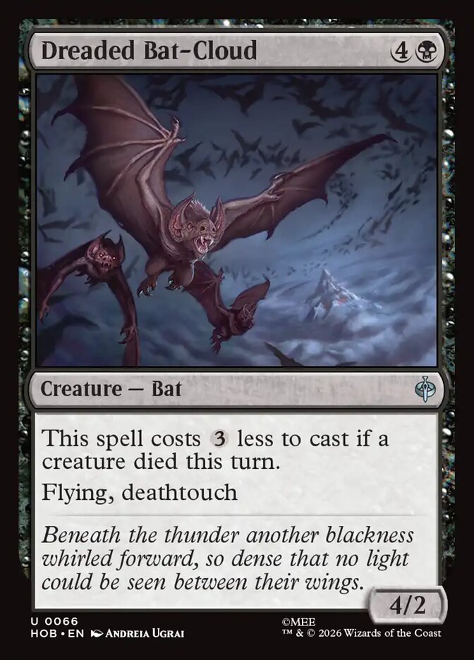 Dreaded Bat-Cloud (66) - The Hobbit (HOB)