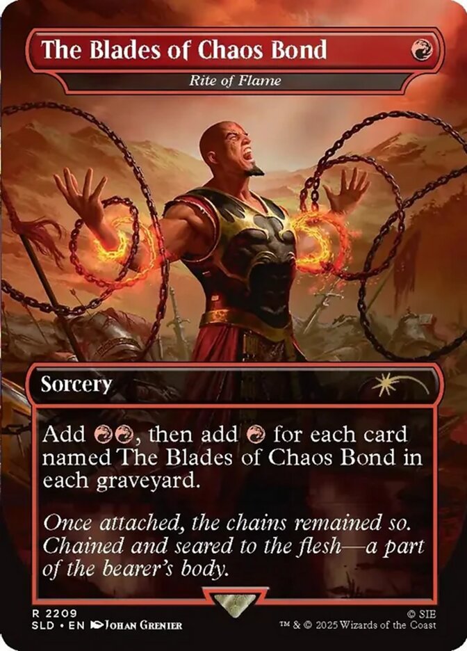 The Blades of Chaos Bond - Rite of Flame (2209) - Secret Lair Drop (SLD)