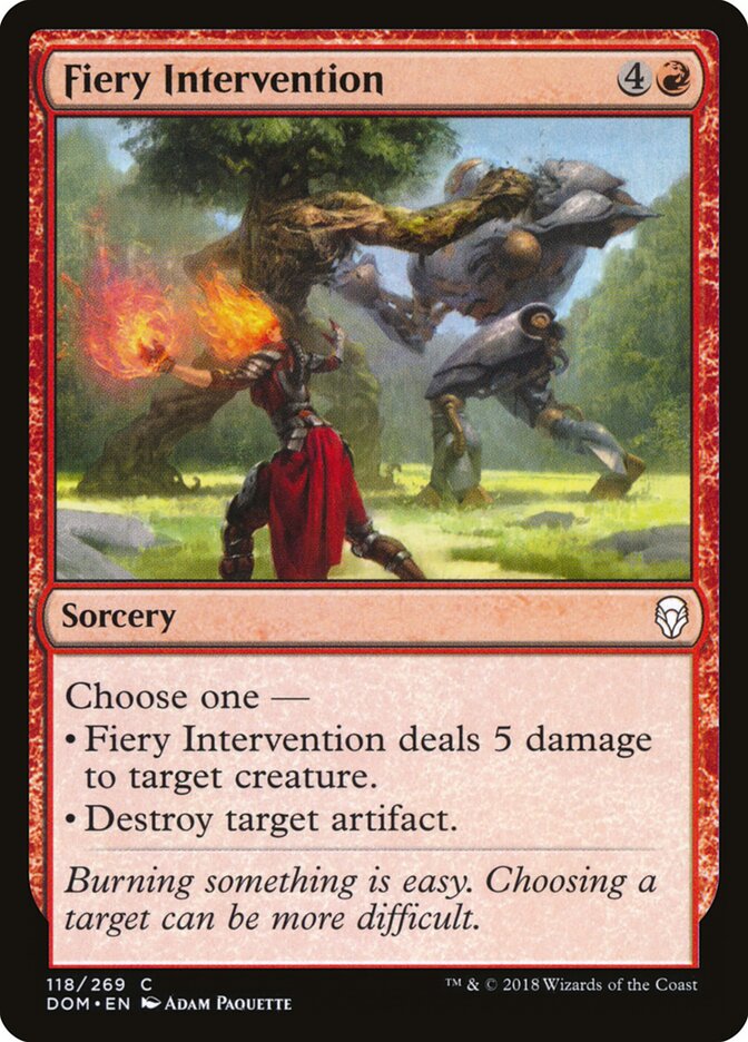 Fiery Intervention (118) - Dominaria (DOM)