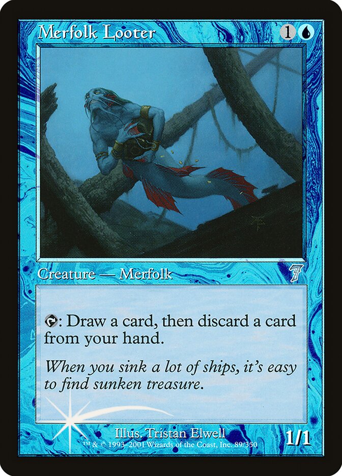 Merfolk Looter (89) - Seventh Edition (7ED)