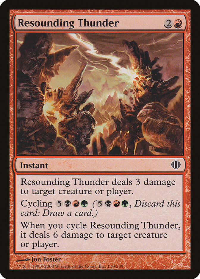Resounding Thunder (110) - Shards of Alara (ALA)