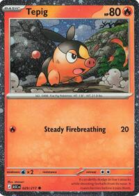 Tepig - 029/217 (Cosmos Holo) (29) - Miscellaneous Cards & Products (MCAP)