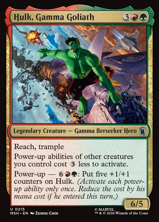 Hulk, Gamma Goliath (215) - Marvel Super Heroes (MSH)