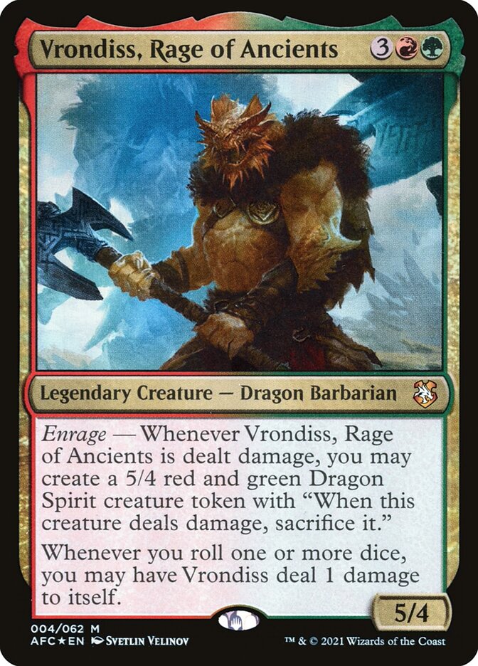 Vrondiss, Rage of Ancients (4) - Forgotten Realms Commander (AFC)