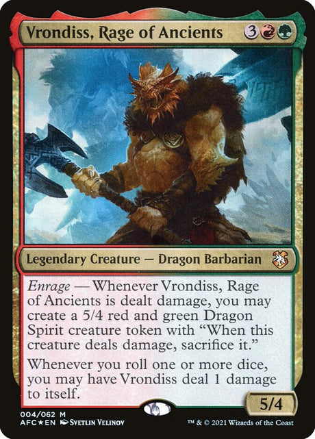 Vrondiss, Rage of Ancients (4) - Forgotten Realms Commander (AFC)