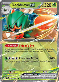 Decidueye ex (12) - ME03: Perfect Order (POR)