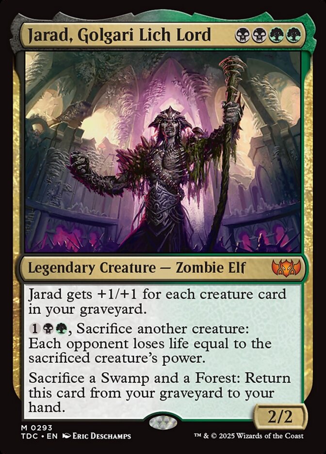 Jarad, Golgari Lich Lord (293) - Tarkir: Dragonstorm Commander (TDC)