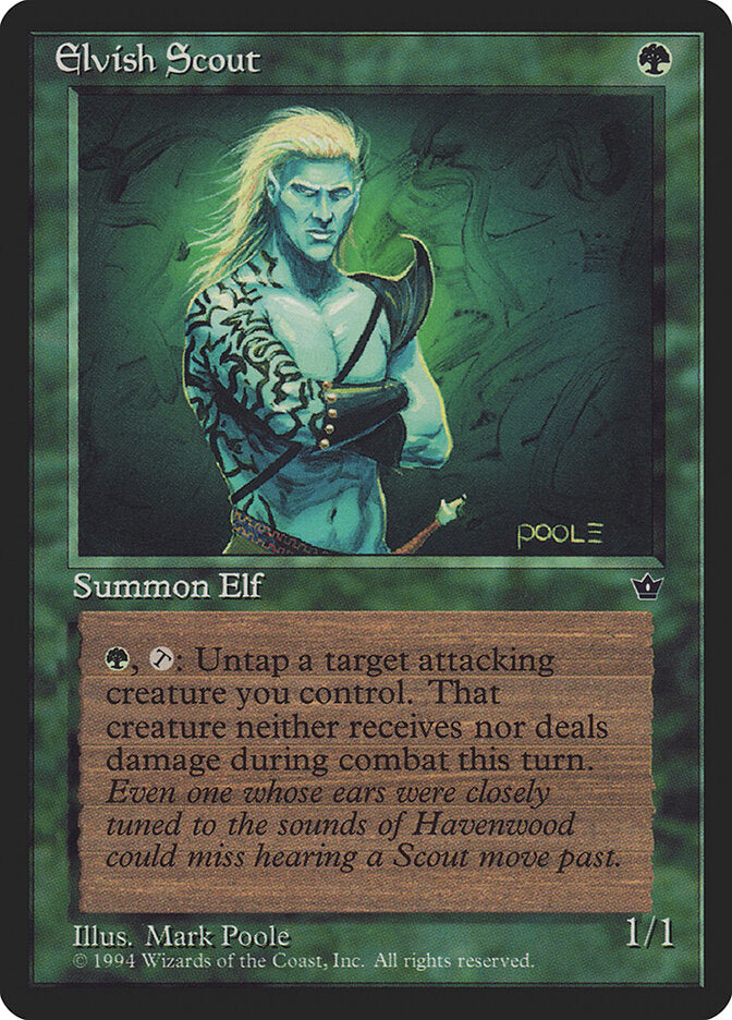 Elvish Scout (68a) - Fallen Empires (FEM)