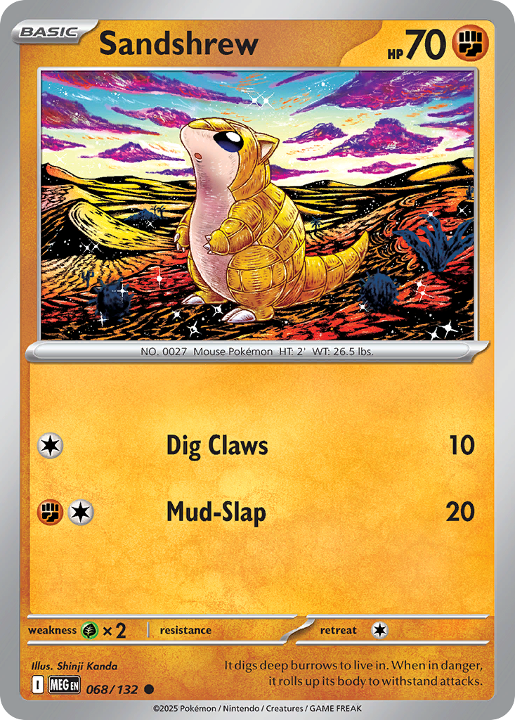 Sandshrew (68/132) - [Reverse Holo] Mega Evolution (MEG)