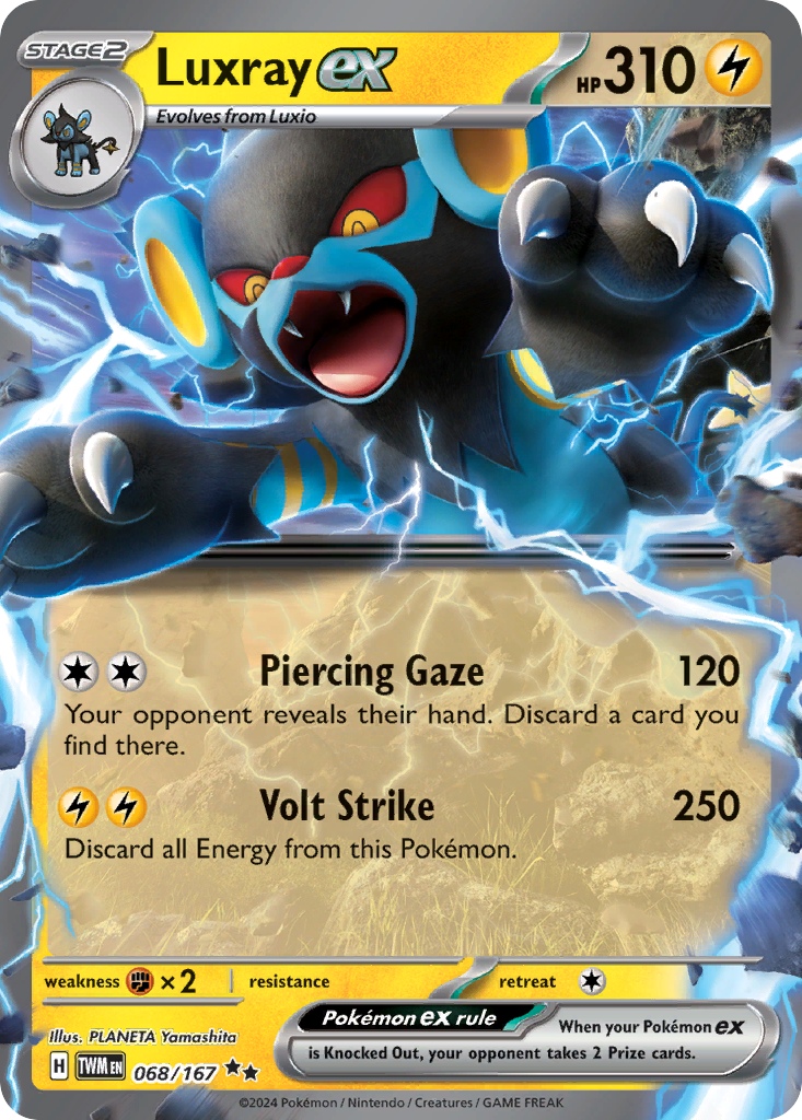 Luxray ex (68/167) - [Holo Foil] Twilight Masquerade (TWM)