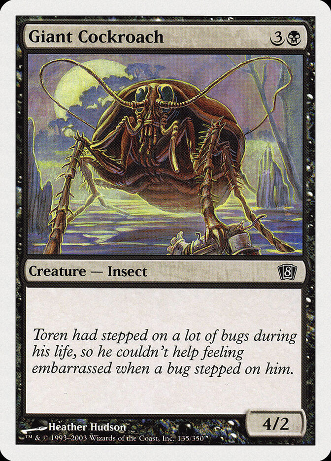 Giant Cockroach (135) - Eighth Edition (8ED)