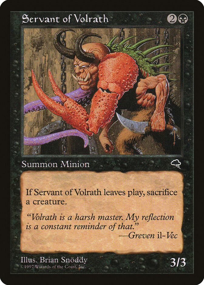 Servant of Volrath (156) - Tempest (TMP)