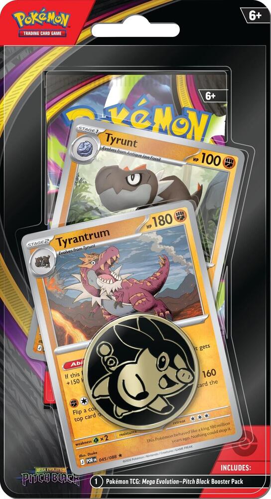 Pitch Black Premium Checklane Blister [Tyrunt, Tyrantrum] (Target Exclusive) - ME05: Pitch Black (ME05)