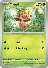 Chespin (5) - ME04: Chaos Rising (CRI)