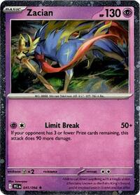 Zacian - 045/094 (Cosmos Holo) (45) - Blister Exclusives (BLE)