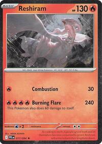 Reshiram - 017/094 (Cosmos Holo) (17) - Blister Exclusives (BLE)