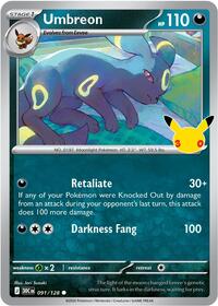 Umbreon (91) - ME: 30th Celebration (30C)