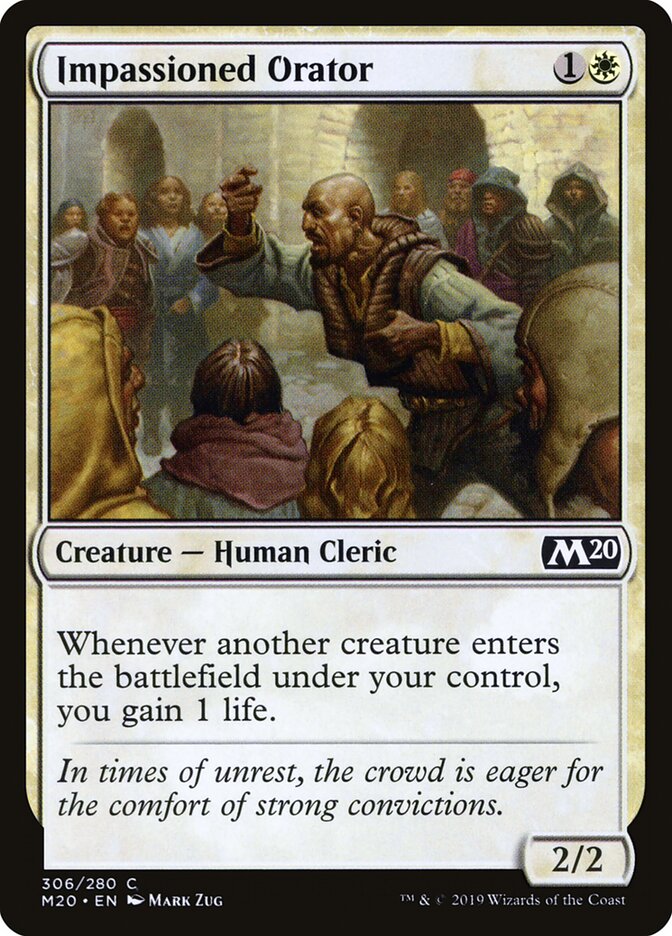 Impassioned Orator (306) - Core Set 2020 (M20)