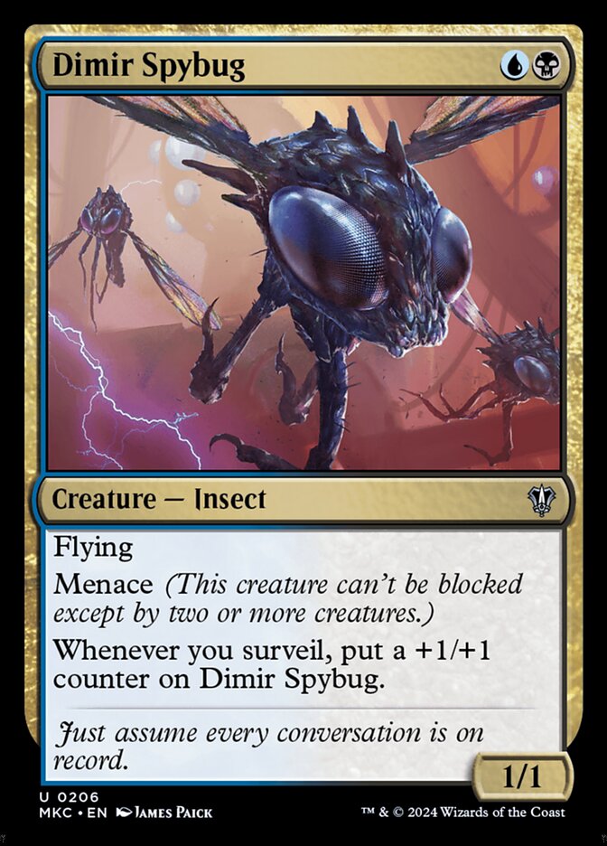 Dimir Spybug (206) - Murders at Karlov Manor Commander (MKC)