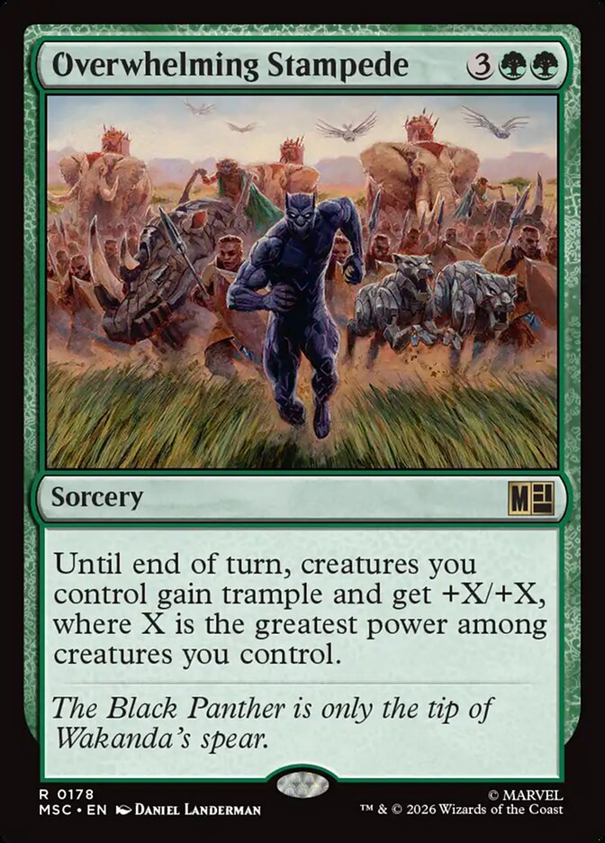 Overwhelming Stampede (178) - Marvel Super Heroes Commander (MSC)