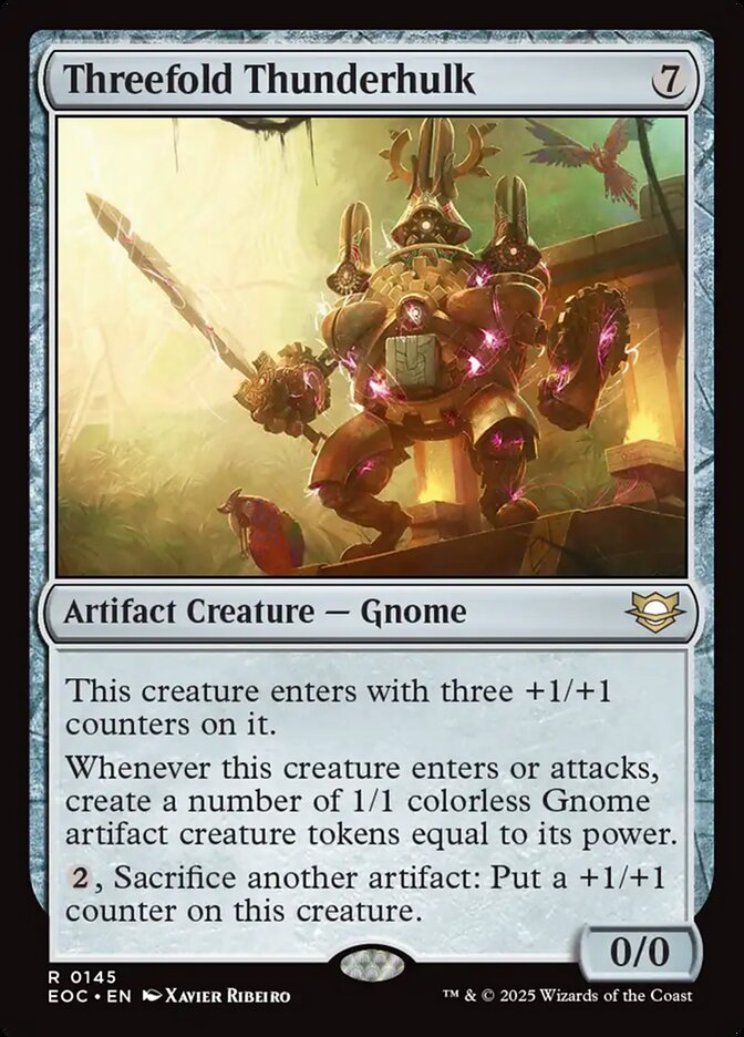 Threefold Thunderhulk (145) - Edge of Eternities Commander (EOC)