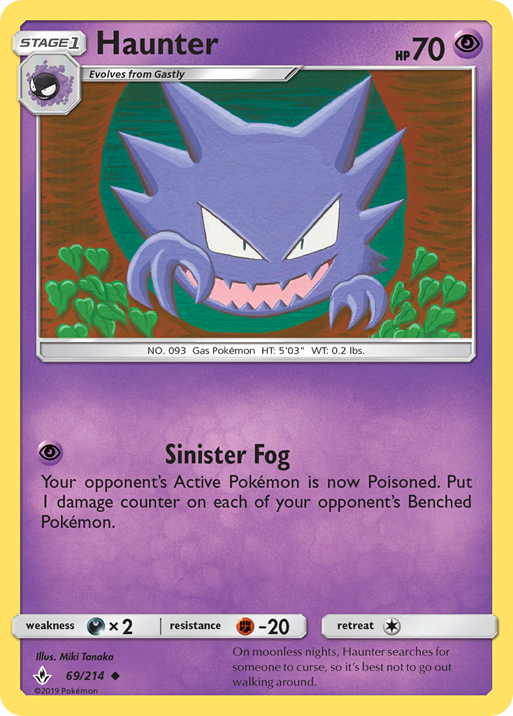 Haunter (69/214) - [Reverse Holo] Unbroken Bonds (UNB)