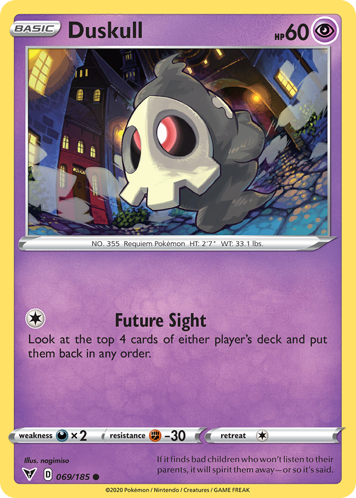 Duskull (69/185) - [Reverse Holo] Vivid Voltage (VIV)