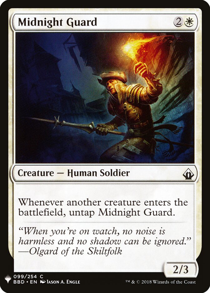 Midnight Guard (BBD-99) - The List (PLST)