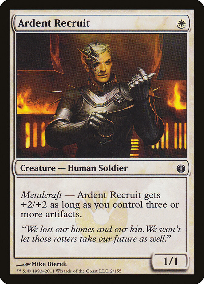 Ardent Recruit (2) - Mirrodin Besieged (MBS)