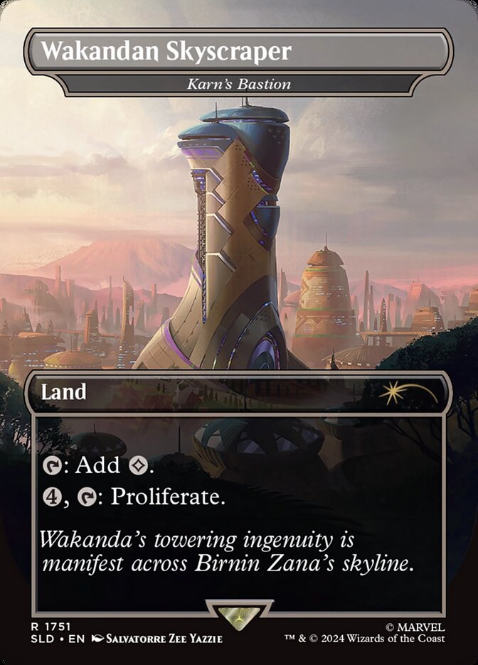 Wakandan Skyscraper - Karn's Bastion (1751) - Secret Lair Drop (SLD)