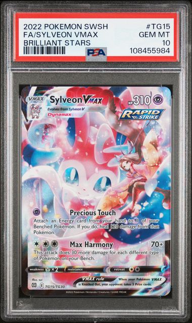 Sylveon VMAX - [Graded PSA 10] SWSH09: Brilliant Stars Trainer Gallery (SWSH09:TG)