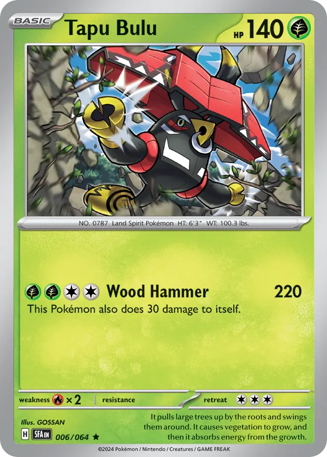 Tapu Bulu (6/64) - [Holo Foil] Shrouded Fable (SFA)