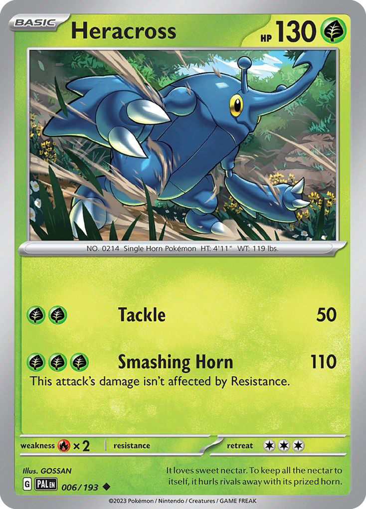 Heracross (6/193) - [Reverse Holo] Paldea Evolved (PAL)
