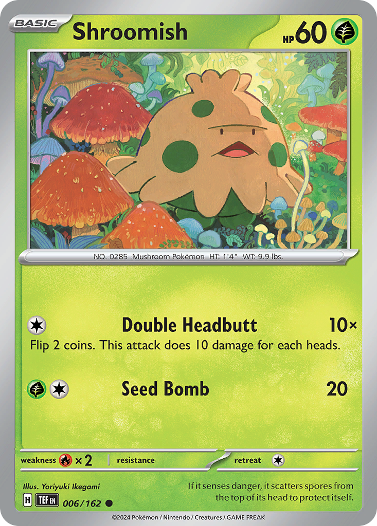 Shroomish (6/162) - [Reverse Holo] Temporal Forces (TEF)