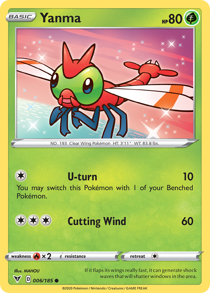 Yanma (6/185) - [Reverse Holo] Vivid Voltage (VIV)