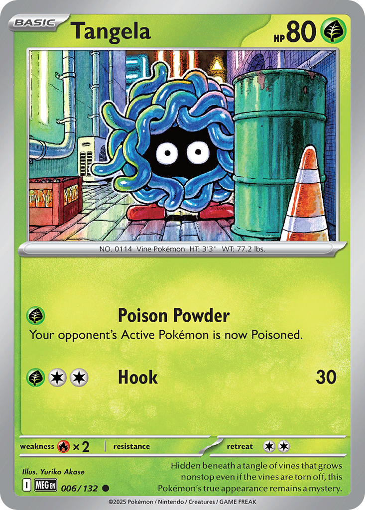 Tangela (6/132) - [Reverse Holo] Mega Evolution (MEG)