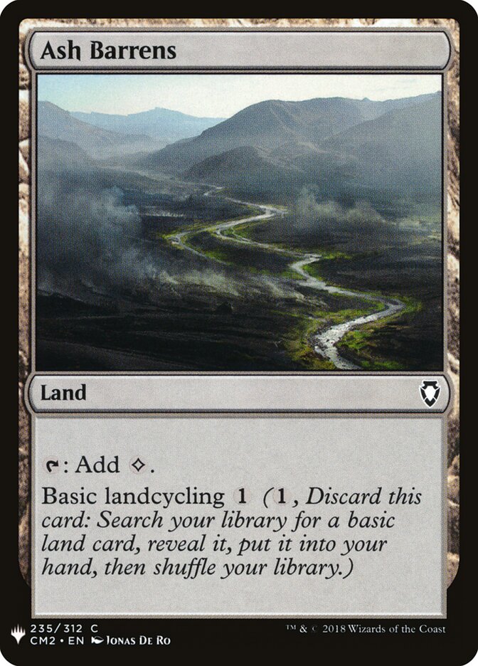 Ash Barrens (CM2-235) - The List (PLST)