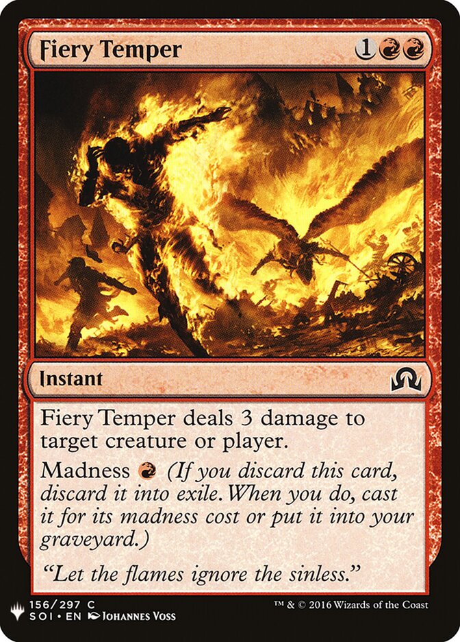 Fiery Temper (SOI-156) - The List (PLST)