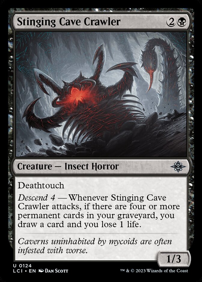 Stinging Cave Crawler (124) - The Lost Caverns of Ixalan (LCI)
